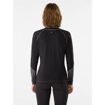 Arc'teryx Rho Lightweight Crew Neck LS Women's | Lightweight Base Layer Crew, Black, Medium