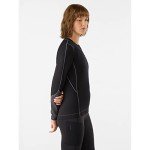 Arc'teryx Rho Lightweight Crew Neck LS Women's | Lightweight Base Layer Crew, Black, Medium