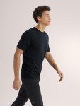 Arc'teryx Ionia Merino Wool Shirt SS Men's | Soft Merino-Blend Performance Tee, Black, XX-Large