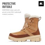 SOREL Women's Tivoli V Resort Waterproof Boot - Tawny Buff, Ceramic - 10