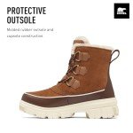 SOREL Women's Tivoli V Waterproof Boot - Velvet Tan, Tobacco - 8