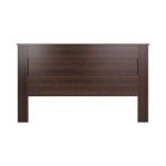 Prepac Stylish Flat Wood Panel Headboard for King Size Beds, Simplistic Wooden King Headboard 2.25" D x 81" W x 48" H, Espresso, EHFK-1301-1