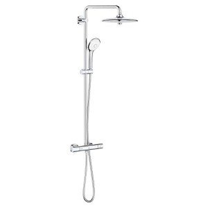 GROHE 26128002 Euphoria 260 Cooltouch Thermostatic Shower System, Starlight Chrome