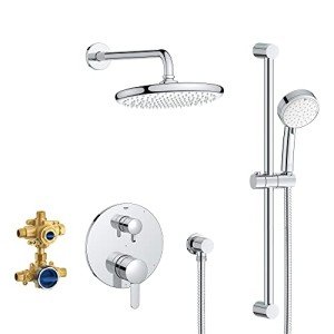GROHE 29428000 Cosmopolitan Shower Set, Starlight Chrome
