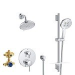 GROHE 29431000 Timeless Shower Set, Starlight Chrome