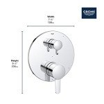 GROHE 29428000 Cosmopolitan Shower Set, Starlight Chrome
