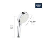 GROHE 29428000 Cosmopolitan Shower Set, Starlight Chrome