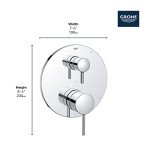 GROHE 29431000 Timeless Shower Set, Starlight Chrome