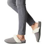 SOREL Women's Nakiska Slide ll Slipper - Quarry, Grill - 7