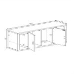 Prepac Contemporary Floating Cabinet, Wall Mounted Floating Desk Hutch with 2 Doors for Office, Living Room, and Bedroom, Ideal for Files, Folders and Books Organization, ‎12"D x 42.5"W x 13"H, White