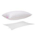 Canadian Down & Feather Co. - Soft Support White Down Pillow - 260 TC Shell 100% Cotton - Filled in Canada