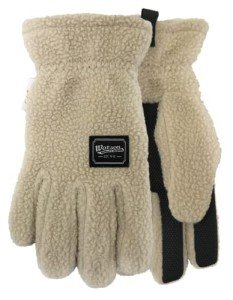 Watson Gloves Lady Baa Baa Cozy Winter Glove - Sustainable Fuzzy Fleece Sherpa Shell, Warm Recycled Thinsulate, Touchscreen, Snug-Fitting Wrist, Slip-On