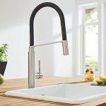 GROHE 31492DC0 Concetto Semi-Pro Kitchen Faucet with Pull-Out Sprayer Supersteel (Stainless Steel)