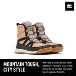 SOREL Women's Whitney ll Plus Lace Waterproof Boot - Tawny Buff, Black - 7.5