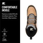 SOREL Women's Whitney ll Plus Lace Waterproof Boot - Tawny Buff, Black - 7.5