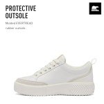 SOREL Women's ONA AVE Low Sneaker - Sea Salt, Bleached Ceramic - 8