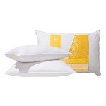 Canadian Down & Feather Co. - 2 Pack Medium Support Down Perfect White Feather & Down Pillow Queen Size - 240 TC Shell - Oeko TEX Certified