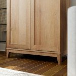 Prepac Yaletown 72" Tall Storage Cabinet with Wood Legs, Pantry Cabinet with 3 Adjustable Shelves, Bathroom, Kitchen and Home Organization in Natural Oak, 16" D x 32" W x 72" H