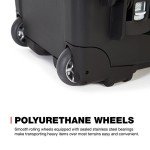 Nanuk 935 Waterproof Carry-On Hard Case with Wheels and Padded Divider - Black - Made in Canada