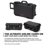 Nanuk 935 Waterproof Carry-On Hard Case with Wheels and Padded Divider - Black - Made in Canada
