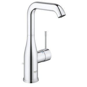 GROHE 2348600A Essence, Single Hole Single-Handle L-Size Bathroom Faucet 1.2 GPM, Chrome