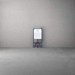 GROHE 39688000 Rapid SL Slim 2” x 4” in-Wall Carrier for Toilet, 2x4, No Finish