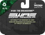 Convict Watson The Breakdown Extra Large Cut Resistant Gloves, Black, Orange