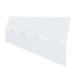 Nexera Panoramic Headboard, White, Queen