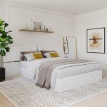 Nexera Panoramic Headboard, White, Queen