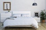 Nexera Panoramic Headboard, White, Queen