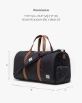 Herschel Novel Duffle, Black, Standard- 43L, Herschel Novel Duffle