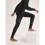 Arc'teryx Rho Heavyweight Bottom Men's | Warm Polartec Stretch Fleece Base Layer, Black, X-Large