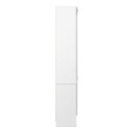 Prepac Sonoma Tall 6-Tier Bookcase 80"H with 2 Adjustable Shelves, White Storage Cabinet, Modern Display Cabinet, Bookshelf with Storage Shelves for Home Office, Living Room, Bedroom Organizer