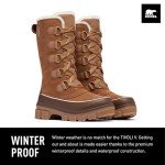 SOREL Women's Tivoli V Tall Waterproof Boot - Velvet Tan, Tobacco - 6.5