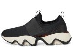 Sorel Women's Kinetic Impact II Strap Sneaker, Black/Chalk, 8