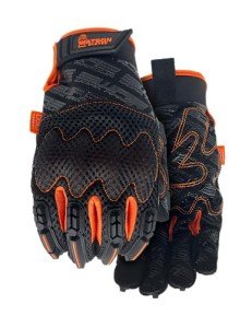 Watson Gloves Overtime Sustainable Work Glove - Impact Protection, Microfibre Palm, Air Flow Mesh, Snug-Fitting Wrist, D3O (Large)