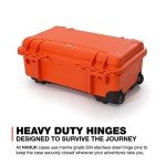 Nanuk 935 Waterproof Carry-On Hard Case with Wheels Empty - Orange - Made in Canada