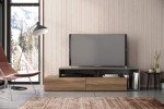 Nexera 72-Inch Tv Stand with 2 Drawers, Brown, 72-Inch