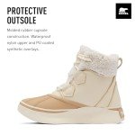 SOREL Women's Out N About lV Chillz Waterproof Boot - Honey White, Canoe - 11