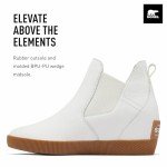 Sorel Women's Out N About Slip On Wedge Boots - Sea Salt, Gum 2 - Size 6