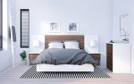 Nexera Nightstand with 1-Drawer, White, 20-Inch
