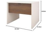 Nexera Nightstand with 1-Drawer, White, 20-Inch