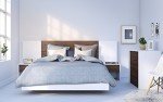 Nexera Nightstand with 1-Drawer, White, 20-Inch