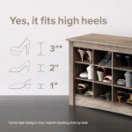 PREPAC Shoe Storage Cubbie Bench, 24" x 48" x 16", White