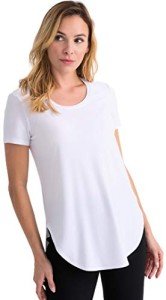Joseph Ribkoff Womens Classic Tee Style 183220J Color White Size 12