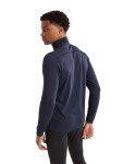 Arc'teryx Men's Standard Rho LT Zip Neck, Black Sapphire