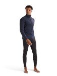 Arc'teryx Men's Standard Rho LT Zip Neck, Black Sapphire
