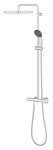 Vitalio Start 250 Cube GROHE Thermostatic Shower Column, Exposed 250 mm, Chrome, 26696000