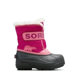 SOREL Children's Snow Commander Boot - Tropic Pink, Deep Blush - 11