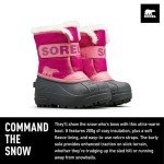 SOREL Children's Snow Commander Boot - Tropic Pink, Deep Blush - 11
